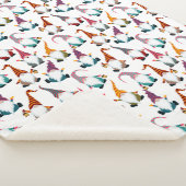 Retro Classic Elf Gnomen Kerstvakantie Sherpa Deken (3/4)