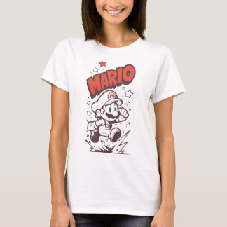 Retro Classic Gamer Pixel Plumber T-shirt