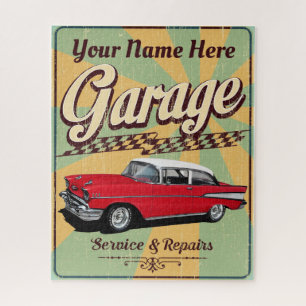 Retro Classic Garage Legpuzzel