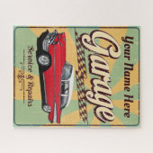Retro Classic Garage Legpuzzel (Horizontaal)