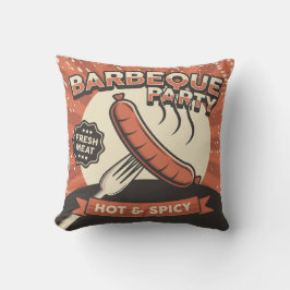 Retro  Classic Grunge Barbeque Kussen