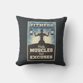 Retro  Classic Grunge Fitness Mussels Kussen