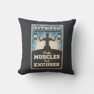 Retro Classic Grunge Fitness Mussels Kussen