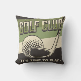 Retro  Classic Grunge Golf Club Kussen