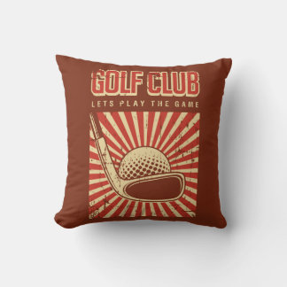 Retro  Classic Grunge Golf Putt Kussen