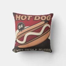Retro  Classic Grunge Red hotdog