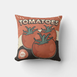 Retro  Classic Grunge Vegetable tomaten Kussen