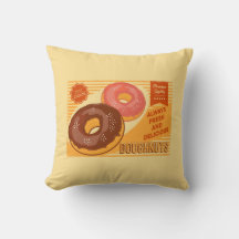 Retro  Classic Grunge Yellow Doughnut