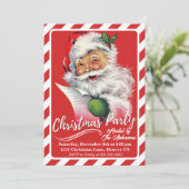 Retro Classic Kerstfeest Kaart (Staand voorkant)