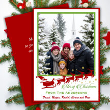 Retro Classic Mid-Century Custom Foto Kerstmis