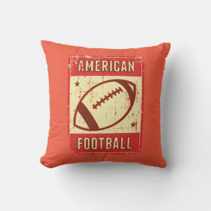 Retro  Classic Pink American Football Kussen