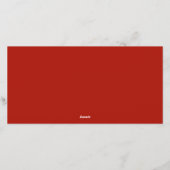 Retro Classic Red Kerstmis Truck Rustic Greeting Feestdagenkaart (Achterkant)