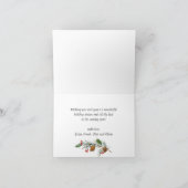 Retro Classic Rustic Red Truck kerstgroet Feestdagen Kaart (Binnen)