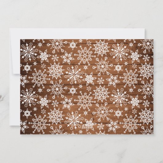 Retro Classic Rustic Red Truck kerstgroet Feestdagenkaart (Achterkant)