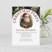 Retro Classic Santa Claus Kaart (Staand voorkant)