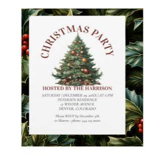 Retro Classic Schattigee kerstboom Kaart