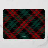 Retro Classic Sparkle Merry Christmas Gold Folie Feestdagenkaart (Achterkant)