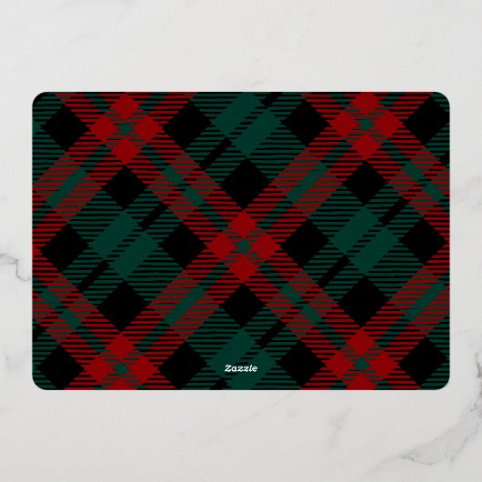 Retro Classic Sparkle Merry Christmas Gold Folie Feestdagenkaart (Achterkant)