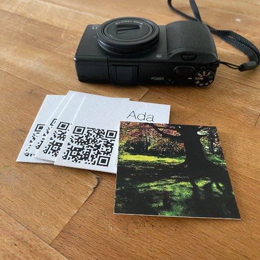 Retro Classic Square Insta Visitekaartjes