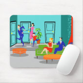 Retro Classic Television Mousepad Muismat (Met muis)