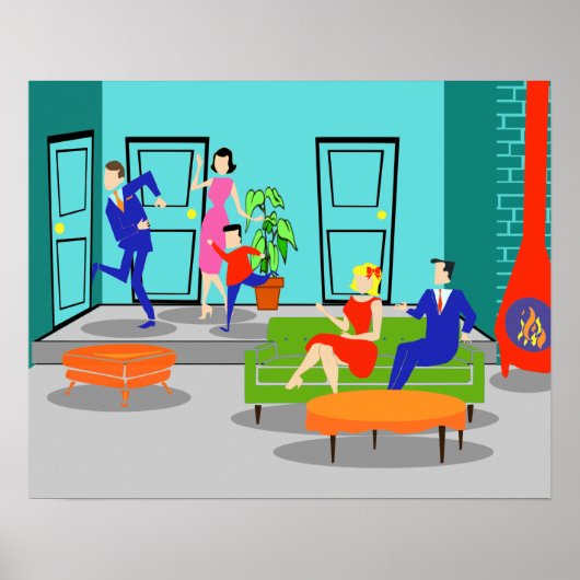 Retro Classic Television Poster (Voorkant)