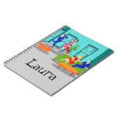 Retro Classic Television Spiral Notebook Notitieboek (Linkerzijde)