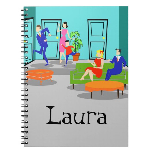 Retro Classic Television Spiral Notebook Notitieboek (Voorkant)