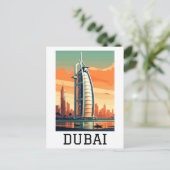 Retro Classic Travel Dubai Verenigde Arabische Emi Briefkaart (Staand voorkant)