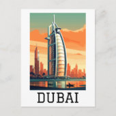 Retro Classic Travel Dubai Verenigde Arabische Emi Briefkaart (Voorkant)