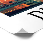 Retro Classic Travel Dubai Verenigde Arabische Emi Poster (Hoek)