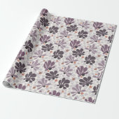 Retro Classic Wijnstokken & Bloemen Cadeaupapier (Uitgerold)