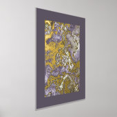 Retro Classy Gold Wavy wervelt kunst patroon Folie Afdrukken (Laagn)