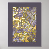 Retro Classy Gold Wavy wervelt kunst patroon Folie Afdrukken (Voorkant)