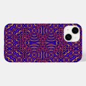 Retro Classy Kaleidoscope Patroon Case-Mate iPhone Case (Achterkant (horizontaal))