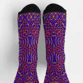 Retro Classy Kaleidoscope Patroon Sokken (Top)