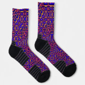Retro Classy Kaleidoscope Patroon Sokken (Rechts)