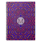 Retro Classy Kaleidoscope Pattern Notitieboek (Voorkant)