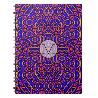 Retro Classy Kaleidoscope Pattern Notitieboek