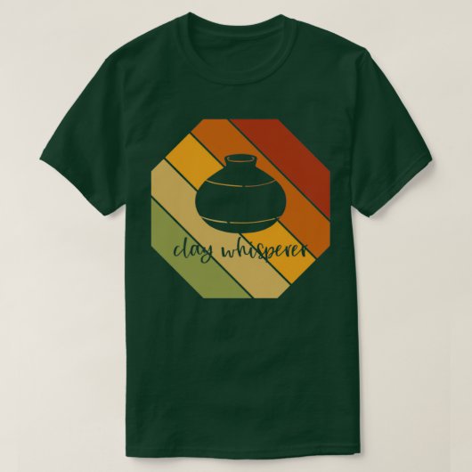 Retro Clay Whisperer Pottery Porcelain Ceramics T-shirt (Design voorkant)