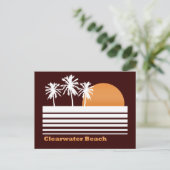 Retro Clearwater Beach Briefkaart (Staand voorkant)