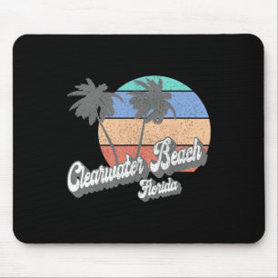Retro Clearwater Beach Florida Fl Vintage Strand T Muismat