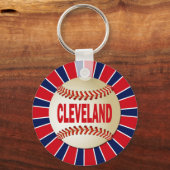RETRO CLEVELAND BASEBALL SLEUTELHANGER (Voorkant)