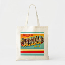 Retro Cleveland Ohio Postcard Tote Bag