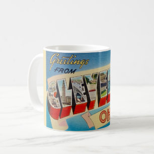 Retro Cleveland Ohio Welkom Mug Koffiemok