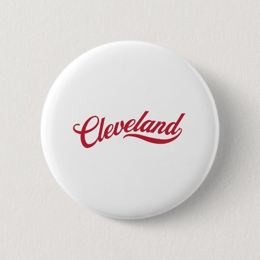 Retro Cleveland Ronde Button 5,7 Cm (Voorkant)