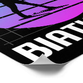 Retro  Clic Biathlon Biatleet 1 Poster (Hoek)