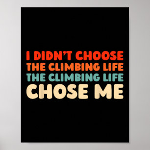 Retro Climber Bouldering Klimmen - Vintage Rots Kl Poster