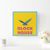 Retro - Clockhouse @ C&A - Clock Vierkante Klok (Huis)