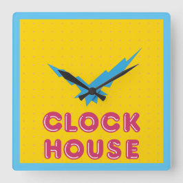 Retro - Clockhouse @ C&A - Clock Vierkante Klok