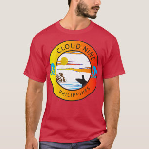 Retro Cloud Nine Filipijnen surfen T-shirt